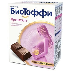 Биотоффи Пренаталь батончик Шоколадный 5г 30 шт. Kras prehrambena industrija d.d.