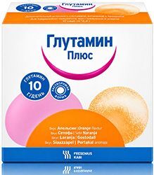 Глутамин плюс порошок со вкусом апельсина 22,4г 30 шт.