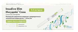 Инсудайв слим 0,5мг/доза 1,5мл раствор для подкожного введения шприц-ручка (в комплекте с иглами-4шт) Инсудайв слим 0,5мг/доза 1,5мл раствор для подкожного введения шприц-ручка (в комплекте с иглами-4шт)