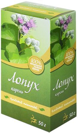 Лопуха Корень чайный напиток 50г упаковка Кима Фирма