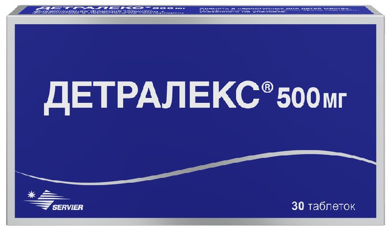 Детралекс 500мг 30 шт. таблетки покрытые пленочной оболочкой купить по ...