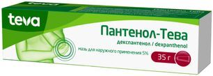 Пантенол-тева 5% 35г мазь