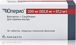 Юперио 200мг (102,8мг+97,2мг) 56 шт. таблетки покрытые пленочной оболочкой Юперио 200мг (102,8мг+97,2мг) 56 шт. таблетки покрытые пленочной оболочкой