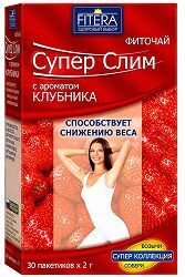 Супер слим чай клубника 30 шт. фильтр-пакет