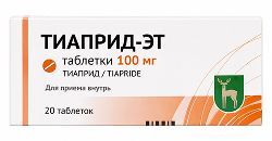 Тиаприд-эт 100мг 20 шт. таблетки Тиаприд-эт 100мг 20 шт. таблетки
