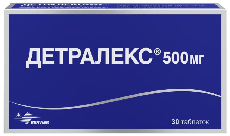 Детралекс 500мг 30 Шт. Таблетки Покрытые Пленочной Оболочкой.