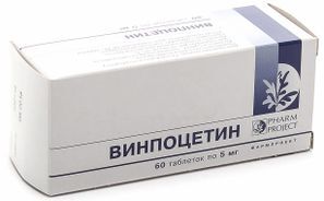 Винпоцетин 5мг 60 шт. таблетки Фармпроект Винпоцетин 5мг 60 шт. таблетки Фармпроект