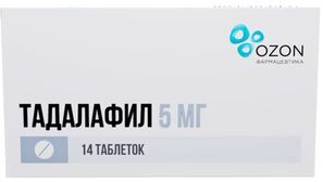Тадалафил 5мг 14 шт. таблетки покрытые пленочной оболочкой Тадалафил 5мг 14 шт. таблетки покрытые пленочной оболочкой