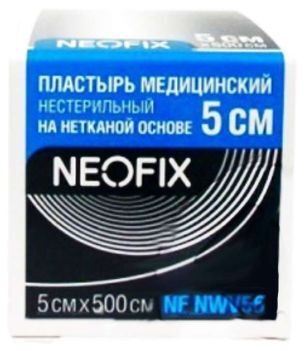 Неофикс пластырь медицинский на нетканевой основе 5х500см Неофикс пластырь медицинский на нетканевой основе 5х500см