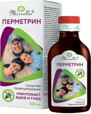 Мирролла Перметрин Фора Плюс средство педикулицидное 1,5% 100мл Мирролла Мирролла Перметрин Фора Плюс средство педикулицидное 1,5% 100мл Мирролла