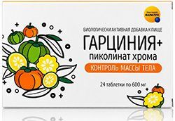 Гарциния+Пиколинат Хрома Контроль массы тела таблетки 600мг 24 шт. Фарм-Про Гарциния+Пиколинат Хрома Контроль массы тела таблетки 600мг 24 шт. Фарм-Про