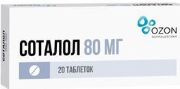 Соталол 80мг 20 шт. таблетки Озон Соталол 80мг 20 шт. таблетки Озон