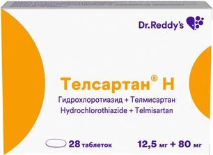 Телсартан н 12.5мг+80мг 28 шт. таблетки