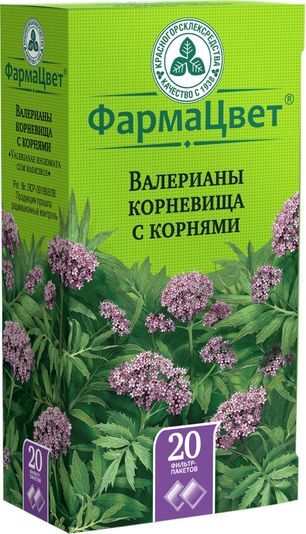 Валериана Корневище С Корнями 1,5г 20 шт. фильтр-пакет Красногорсклексредства Валериана Корневище С Корнями 1,5г 20 шт. фильтр-пакет Красногорсклексредства