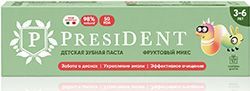 Президент зубная паста для детей Фруктовый микс 3-6 лет 43г Орбита Сп Президент зубная паста для детей Фруктовый микс 3-6 лет 43г Орбита Сп