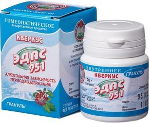 Кверкус Эдас-951 20г гранулы гомеопатические Кверкус Эдас-951 20г гранулы гомеопатические