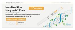 Инсудайв Слим 1,7мг/доза 3мл раствор для подкожного введения шприц-ручка (в комплекте с иглами-4шт) Инсудайв Слим 1,7мг/доза 3мл раствор для подкожного введения шприц-ручка (в комплекте с иглами-4шт)