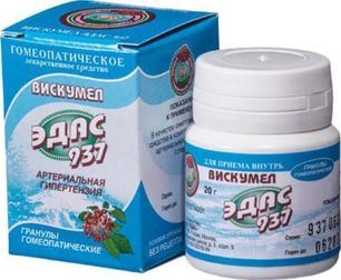 Вискумел Эдас-937 20г гранулы гомеопатические Вискумел Эдас-937 20г гранулы гомеопатические