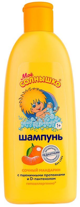 Мое Солнышко шампунь детский Сочный мандарин 400мл Аванта Мое Солнышко шампунь детский Сочный мандарин 400мл Аванта