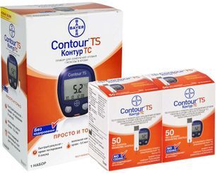 Контур тс глюкометр + тест-полоски n50х2 Контур тс глюкометр + тест-полоски n50х2
