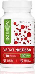 Ноотериа Лабс Железа Хелат капсулы 90 шт. Ноотериа Лабс Железа Хелат капсулы 90 шт.