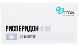 Рисперидон 4мг 20 шт. таблетки покрытые пленочной оболочкой Рисперидон 4мг 20 шт. таблетки покрытые пленочной оболочкой