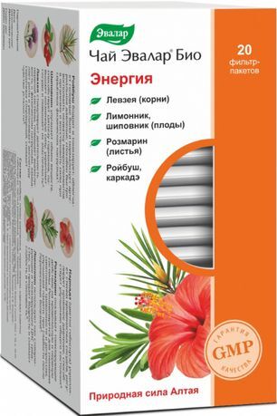 Эвалар Био Энергия чай 1,5г 20 шт. фильтр-пакет Эвалар