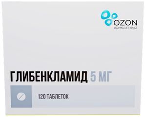 Глибенкламид 5мг 120 шт. таблетки Глибенкламид 5мг 120 шт. таблетки