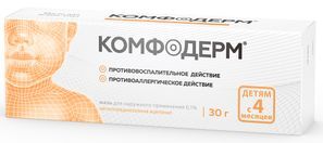 Комфодерм 0,1% 30г мазь для наружного применения Комфодерм 0,1% 30г мазь для наружного применения