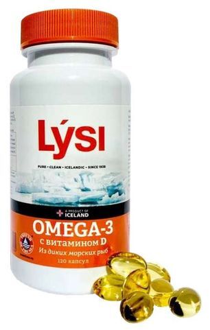 Лиси Омега-3 капсулы с витамином Д 120 шт. Лиси Омега-3 капсулы с витамином Д 120 шт.