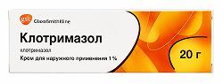 Клотримазол 1% 20г крем для наружного применения