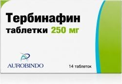 Тербинафин 250мг 14 шт. таблетки