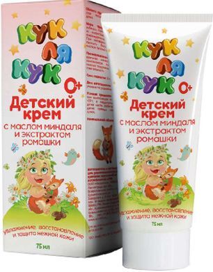 Кук Ля Кук крем детский Миндаль/экстракт Ромашки 0+ 75мл Мирролла Кук Ля Кук крем детский Миндаль/экстракт Ромашки 0+ 75мл Мирролла
