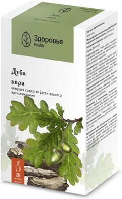 Дуб Кора 1,5г 20 шт. фильтр-пакет Здоровье Дуб Кора 1,5г 20 шт. фильтр-пакет Здоровье
