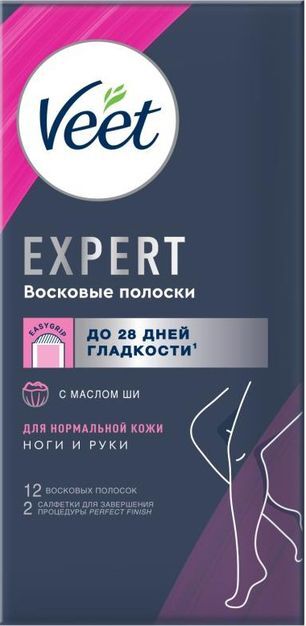 Вит полоски восковые для депиляции для нормальной кожи 12 шт.