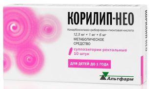 Корилип-Нео 12,5мг+1мг+6мг 10 шт. суппозитории ректальные (до 1 года) Корилип-Нео 12,5мг+1мг+6мг 10 шт. суппозитории ректальные (до 1 года)