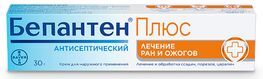 Бепантен Плюс 5%+0,5% 30г крем для наружного применения Бепантен Плюс 5%+0,5% 30г крем для наружного применения