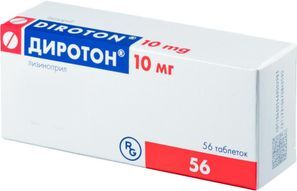 Диротон 10мг 56 шт. таблетки Диротон 10мг 56 шт. таблетки