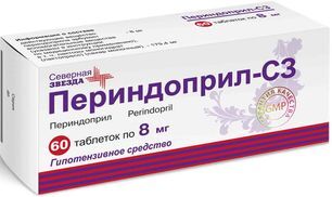 Периндоприл-Сз 8мг 60 шт. таблетки Северная звезда Периндоприл-Сз 8мг 60 шт. таблетки Северная звезда