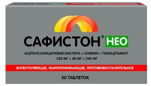 Сафистон нео 320мг+40мг+240мг 30 шт. таблетки Сафистон нео 320мг+40мг+240мг 30 шт. таблетки