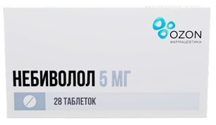 Небиволол 5мг 28 шт. таблетки Небиволол 5мг 28 шт. таблетки