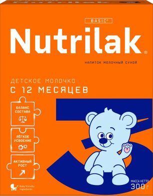 Нутрилак 3 смесь молочная 12+ 300г