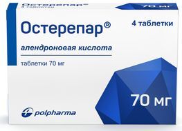 Остерепар 70мг 4 шт. таблетки Остерепар 70мг 4 шт. таблетки