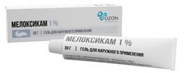 Мелоксикам 1% 30г гель для наружного применения Мелоксикам 1% 30г гель для наружного применения