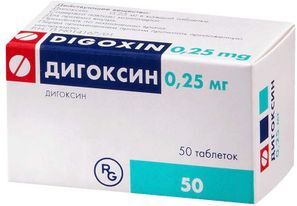 Дигоксин 0,25мг 50 шт. таблетки