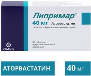 Липримар 40мг 30 шт. таблетки покрытые пленочной оболочкой Липримар 40мг 30 шт. таблетки покрытые пленочной оболочкой