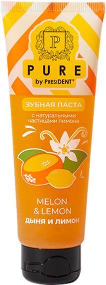 Пьюр зубная паста Дыня/Лимон 100г Пьюр зубная паста Дыня/Лимон 100г