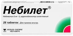 Небилет 5мг 28 шт. таблетки Берлин-Хеми
