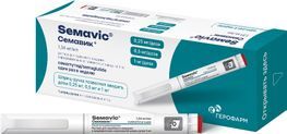 Семавик 0,25/0,5/1 мг/доза 3мл раствор для подкожного введения шприц-ручки в комплекте с иглами 4шт Семавик 0,25/0,5/1 мг/доза 3мл раствор для подкожного введения шприц-ручки в комплекте с иглами 4шт