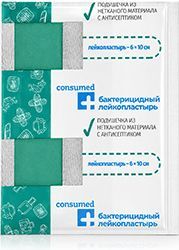 Консумед лейкопластырь бактерицидный 6х10см 1 шт. Консумед лейкопластырь бактерицидный 6х10см 1 шт.